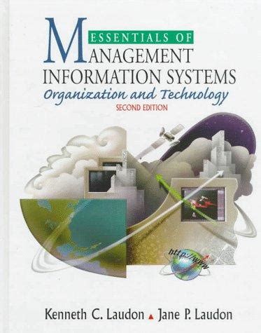 Essentials of Management Information Systems Organization and Technology PDF