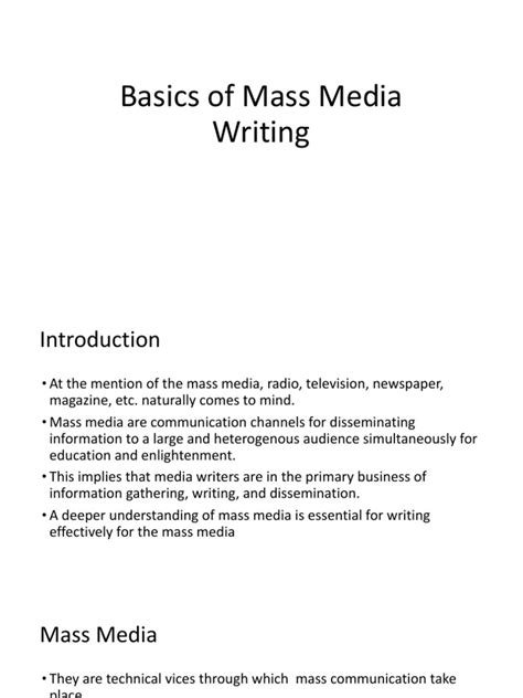 Essentials of Mass Media Writing Strictly on the Basis of Prescribed Syllabus with Modern Trends PDF