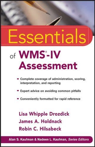 Essentials of WMS-IV Assessment (Essentials of Psychological Assessment) Ebook Reader
