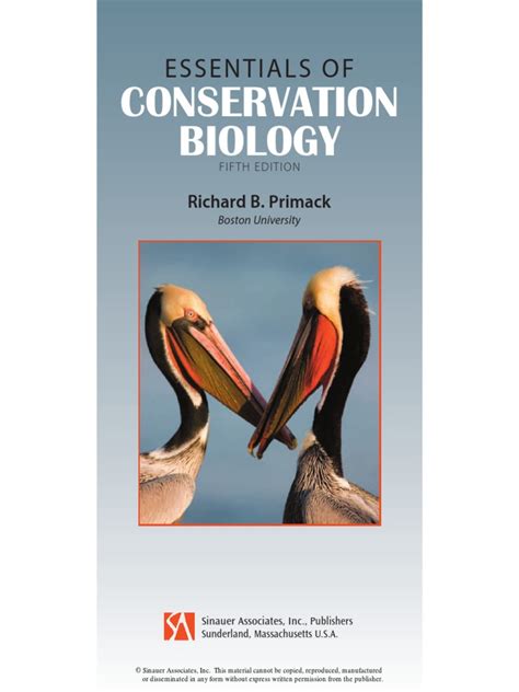 Essentials of conservation biology 5th edition Ebook Reader