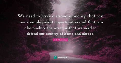 Establish a Strong Economy: