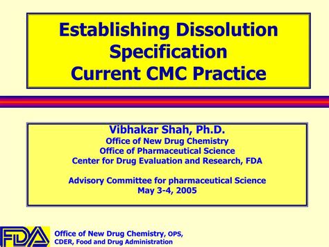 Establishing Dissolution Speciifcations Current Cmc Practice Epub