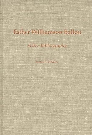 Esther Williamson Ballou A Bio-Bibliography Epub