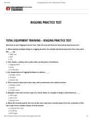 Etcp rigging practice test Ebook PDF