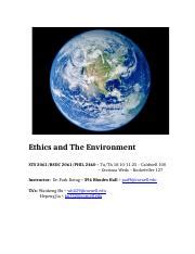 Ethics and the Environment Custom edition for Cornell University BSOC 2061 STS 2061 PHIL 2460 Kindle Editon