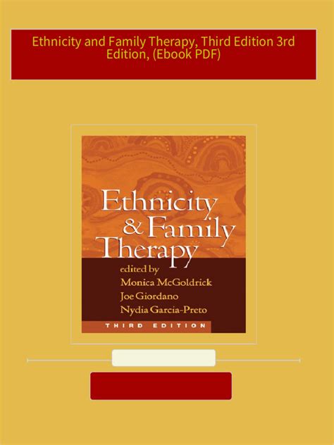 Ethnicity and Family Therapy Third Edition PDF