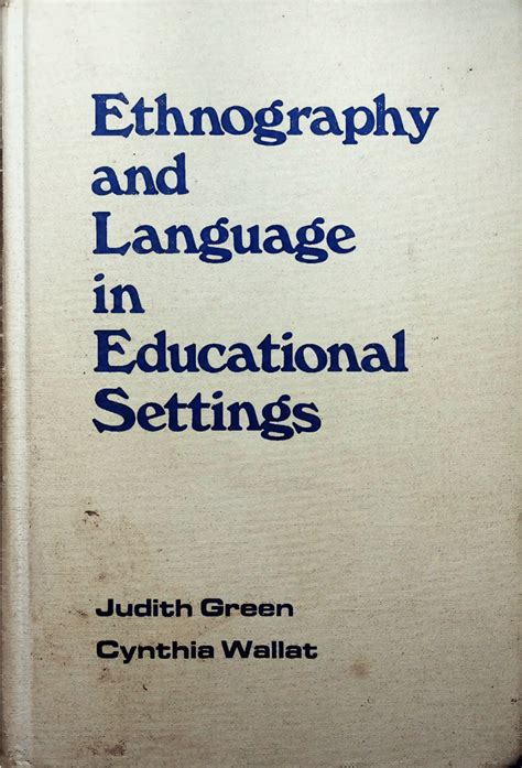 Ethnography and Language in Educational Settings PDF