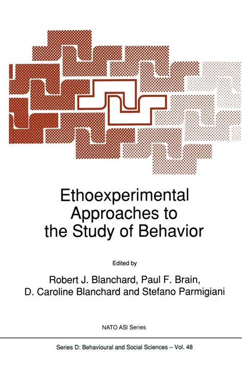 Ethoexperimental Approaches to the Study of Behavior PDF