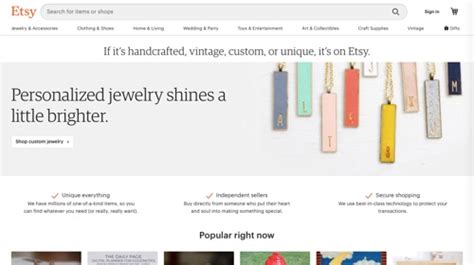 Etsy: A Marketplace for Handmade Masterpieces