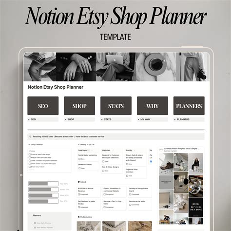 Etsy Notion Templates
