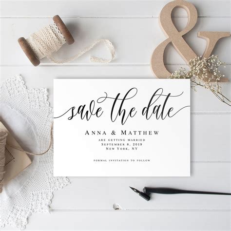 Etsy Save The Date Template
