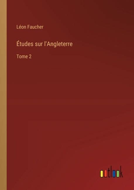 Etudes Critiques Sur LAngleterre... Kindle Editon