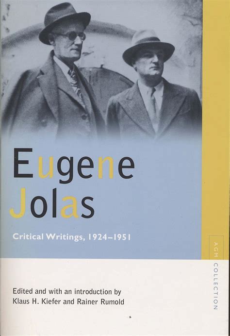 Eugene Jolas: Critical Writings Kindle Editon