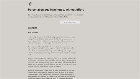 Eulogy Generator AI: Craft Heartfelt Tributes in Minutes