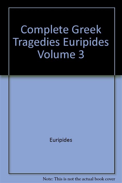 Euripides Volume 3 Kindle Editon