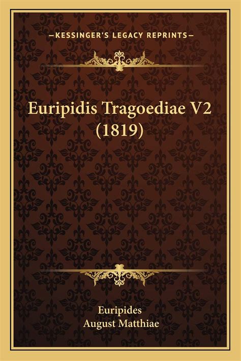 Euripidis Tragoediae Volume 3 Latin Edition Kindle Editon