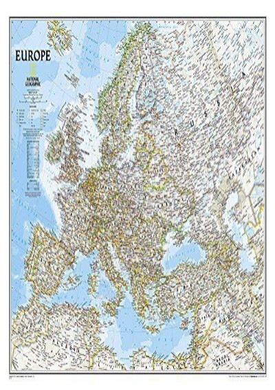 Europe Classic-Laminated National Geographic Reference Map Doc