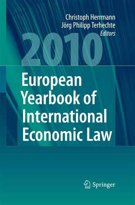 European Yearbook of International Economic Law, 2010 Epub