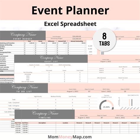 Event Planning Template Excel
