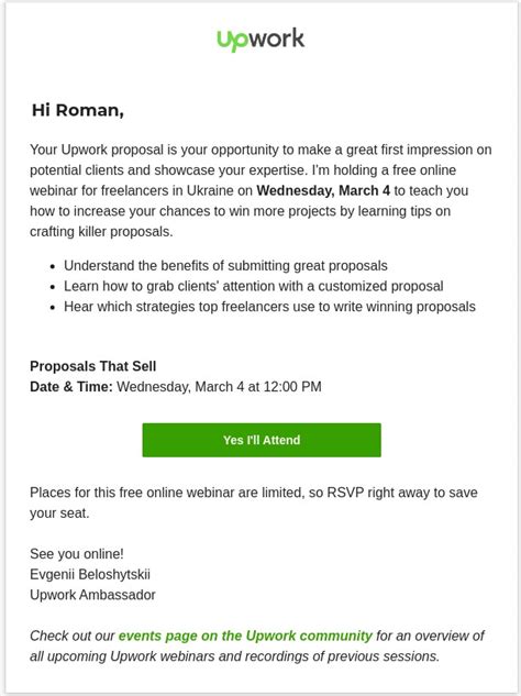Event Reminder Email Template