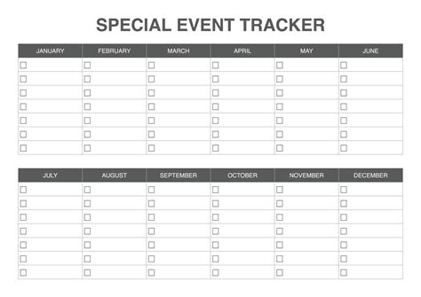 Event Tracker Template