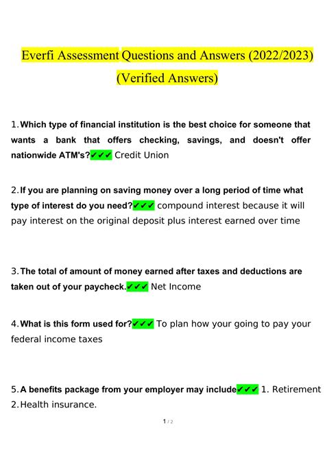 Everfi Consumer Fraud Post Assessment Answers PDF