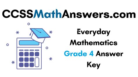 Everyday Math Grade 4 Answer Key PDF