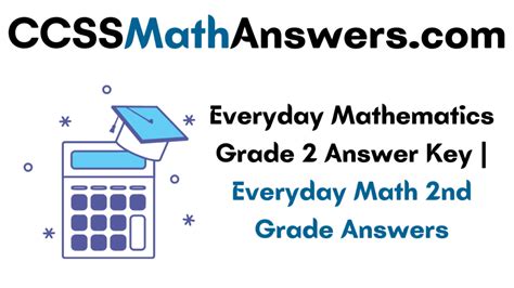 Everyday Mathematics Answer Key PDF