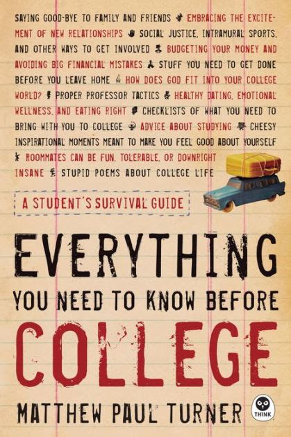 Everything You Need to Know Before College A Student s Survival Guide Kindle Editon