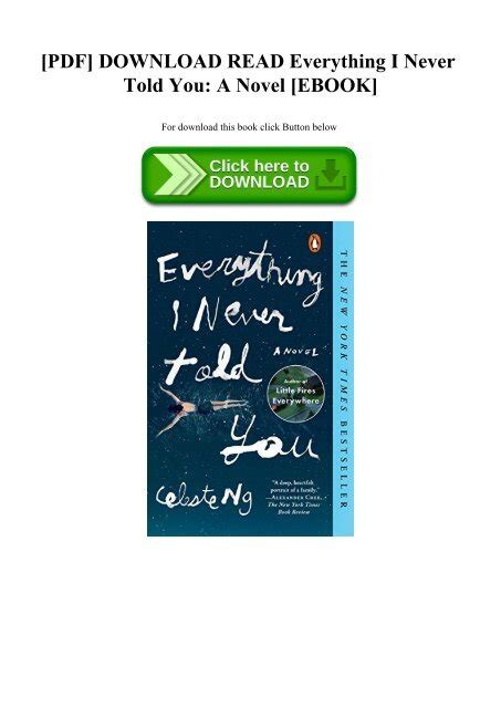 Everything.I.Never.Told.You.A.Novel Ebook Doc