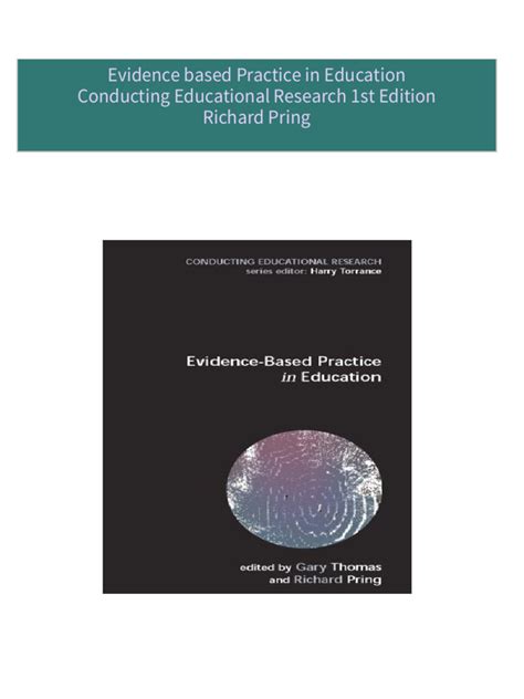 Evidence-based Practice in Education Conducting Educational Research Doc