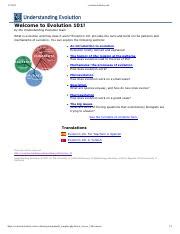 Evolution 101 Berkeley Answers Reader
