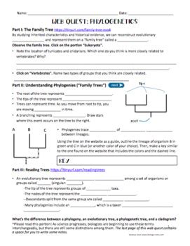 Evolution And Classification Web Quest Answer Key Epub