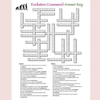Evolution Evidence Of Change Vocabulary Review Crossword Answers Kindle Editon