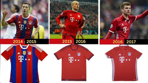 Evolution of the Bayern Munich Jersey Design