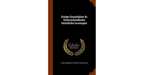 Ewige Grunds Tze in Unterschiedliche Geistliche Lesungen Kindle Editon