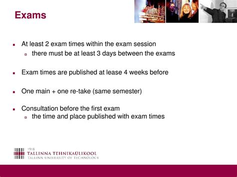 Exam Times and Locations