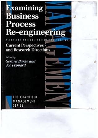 Examining Business Process Re-Engineering Current Perspectives and Research Directions Kindle Editon