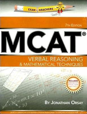 Examkrackers MCAT Verbal Reasoning and Mathematical Techniques PDF