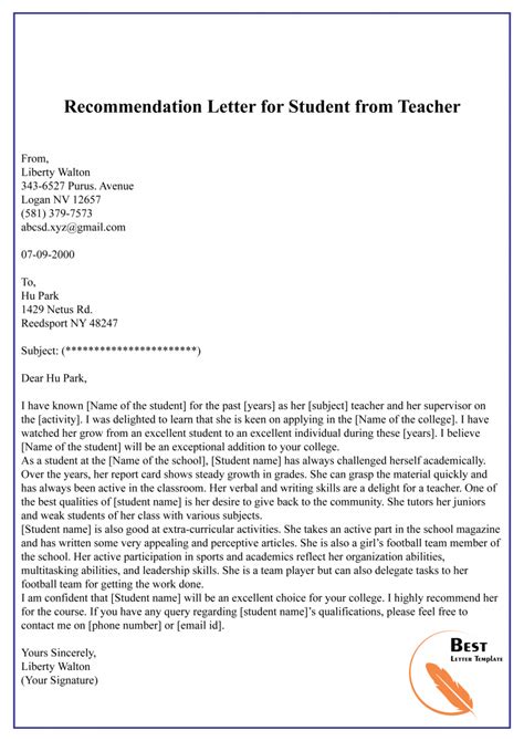 Example recommendation letter for tenure from student Ebook Reader