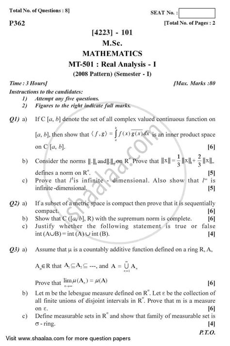 Exams Solution Of Real Analysis Kindle Editon