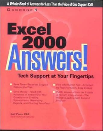 Excel 2000 Answers! Kindle Editon