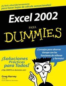 Excel 2002 Para Dummies Spanish Edition Kindle Editon