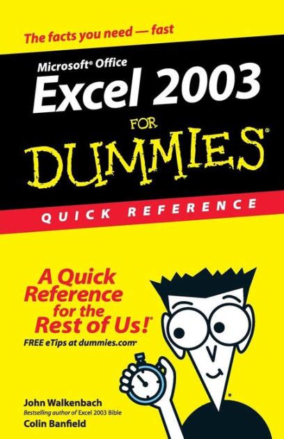 Excel 2003 for Dummies Quick Reference Doc