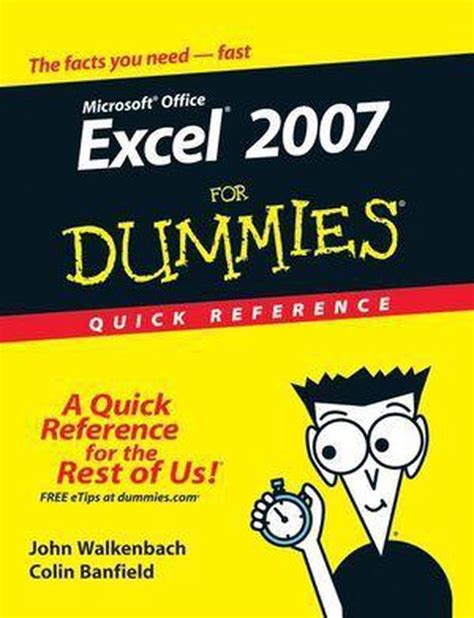 Excel 2007 For Dummies Quick Reference Epub