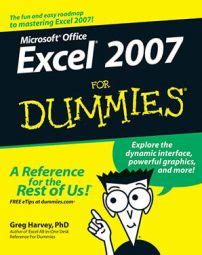 Excel 2007 Workbook For Dummies (For Dummies (Computer/Tech)) PDF