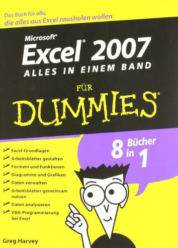Excel 2007 für Dummies Alles-in-einem-Band German Edition Kindle Editon