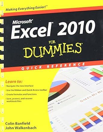 Excel 2010 For Dummies Quick Reference PDF