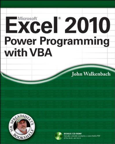 Excel 2010 Power Programming with VBA Reader