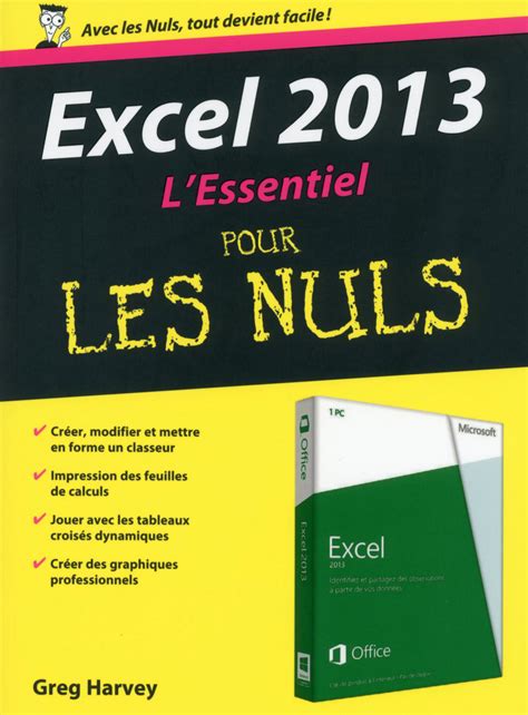 Excel 2013 L Essentiel Pour les Nuls French Edition Kindle Editon